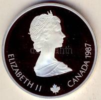 Kanada 1987. 20$ Ag "Téli olimpia-curling" T:PP