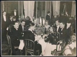 cca 1939-1940 Társasági rendezvények, események (Külügyi Társaság vacsorája a Hungária szállóban, st...