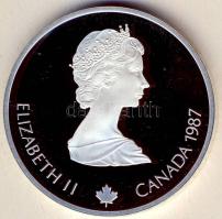 Kanada 1987. 20$ Ag "Téli olimpia-síelés" T:PP
