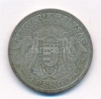 1929. 2P Ag "Madonna" T:2- patina 
Adamo P7