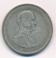 1930. 5P Ag Horthy jobbra T:2- patina Adamo P8