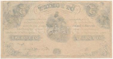 1852. 5Ft "Kossuth bankó" kitöltetlen "C" sorozat T:II,II-
Hungary 1852. 5 Fori...