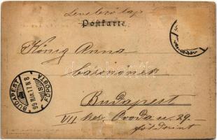 1899 (Vorläufer) Erzsébet királyné (Sissi) gyászlapja 1837-1898 / Kaiserin Elisabeth von Österreich ...