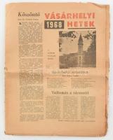 1968 Vásárhelyi Hetek újság 1 db száma