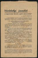 1945 Hódmezővásárhely, Vásárhelyi javaslat a magyarországi református egyház újjászervezésére, 8p