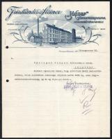 1918 Hódmezővásárhely, József Gőzhengermalma fejléces levélpapírjára írt levél