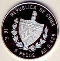 Kuba 1989. 5P Ag "Olimpia-boksz" T:PP Csak 10.000db!