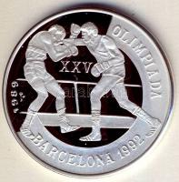 Kuba 1989. 5P Ag "Olimpia-boksz" T:PP Csak 10.000db!