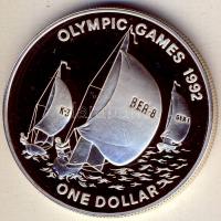 Bermuda 1992. 1$ Ag "Olimpia-vitorlázás" T:PP