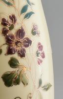 Zsolnay virágmintás váza pár kézzel festett jelzett (Kincses ) hibátlan 26 cm