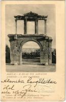 1902 Athens, Athína, Athenes; LArc dAdrien / Arch of Hadrian (EM)