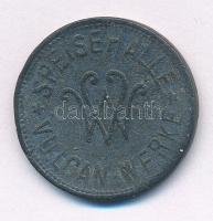 Németország / Weimari Köztársaság / Stettin ~1920. "Vulkán Részvénytársaság" ebédjegy Zn T...