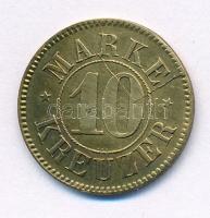 Német Birodalom / Kronstadt DN 10kr sárgaréz token T:2 karc German Empire / Kronstadt ND 10 Marke Kreuzer brass token C:XF scratch