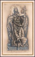 cca 1938 Légrády Sándor (1906-1987) után: Szent István Király 900 jubileumi évének emléklapja. Nyoma...