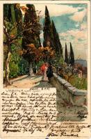 1902 Verona, Giard. Giusti. Cartoline Postali Artistiche di Velten No. 545. litho s: M. Wielandt (small tear)
