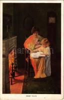 1918 Fairy Tales Lady art postcard. Reinthal & Newman No. 478. + Honvéd Risztjelölt Tanf. Parság TP 650 (EK)