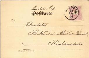 1899 (Vorläufer) Greeting card with windmill. Fr. W. Juxberg Kunstverlag Serie 214. No. 5051. litho ...