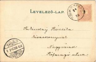 1899 (Vorläufer) Boldog karácsonyi ünnepeket / Christmas greeting art postcard. litho (EK)