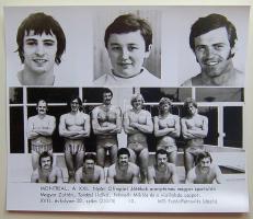 1976 A montreali olimpia aranyérmes magyar vízilabdacsapatának nagyalakú fényképe (24x20cm)