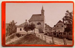 1894 Josefberg keményhátú fotója templommal