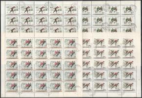 1955 Téli sport teljes ívsor / Mi 1409-1416 complete sheets