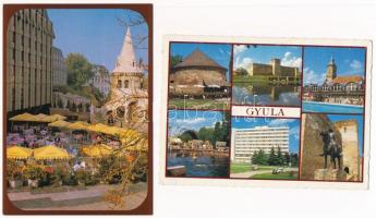 Kb. 50 db MODERN magyar város képeslap / Cca. 50 modern Hungarian town-view postcards