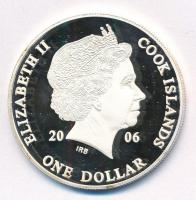 Cook-szigetek 2006. 1$ Ag "Ázsia történelme - Kamikaze" kapszulában, tanúsítvánnyal (20,35...