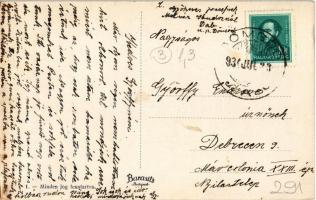 1934 Dömsöd, Zsuzsa- és Mike-lak a Petőfi szigeten, Petőfi strand (ázott / wet damage)