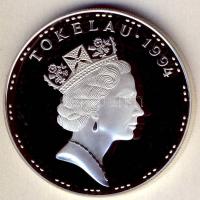 Tokelau-szigetek 1994. 5L Ag "Olimpiai játékok-szörf" T:PP