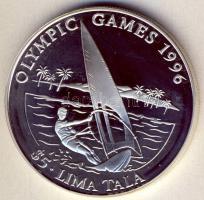 Tokelau-szigetek 1994. 5L Ag "Olimpiai játékok-szörf" T:PP