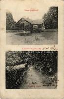 1910 Nagyrőce, Gross-Rauschenbach, Velká Revúca; Vasas gyógyfürdő, Fürdői út / spa and road to the spa + Nagy-Rőcze P.U. (EK)