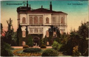 1917 Nagyszentmiklós, Sannicolau Mare; Gróf Nákó Sándor kastély / castle (EK)