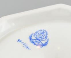 Herendi zöld Apponyi mintás gyertyatartó. Kézzel festett, jelzett, restaurált m:19 cm