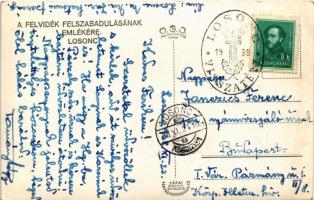 1938 Losonc, Lucenec; bevonulás, Éljen Magyarország / entry of the Hungarian troops + "1938 Los...