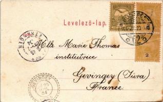 1904 Budapest II. Oszlop (ma Keleti Károly) utca, a M. kir. Központi Statisztikai Hivatal (EK)