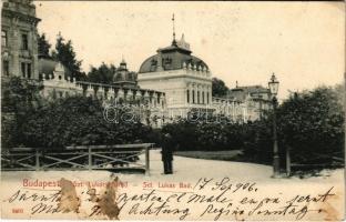 1906 Budapest II. Szt. Lukács fürdő. Taussig A. 3401. (EK)
