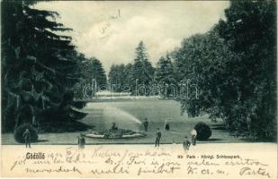 1904 Gödöllő, Királyi park. Nemesánszky Józsefné kiadása