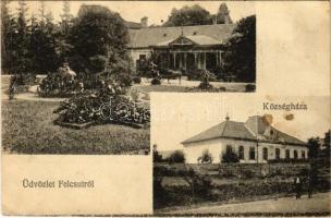 1927 Felcsút, községháza, Szemere kastély, hintó (EK)