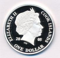 Cook-szigetek 2005. 1$ ezüstözött sárgaréz "Ázsia történelme - Japán első alkotmánya 1889"...