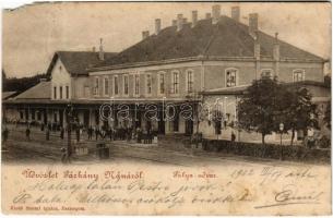 1902 Párkánynána, Párkány-Nána, Parkan, Stúrovo; Pályaudvar, vasútállomás. Stromf Ignác kiadása / railway station (b)