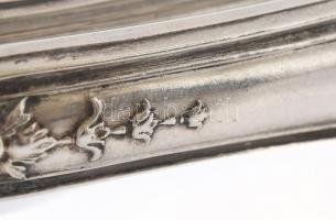 Ezüst (Ag) nyelű diótörő, vésett monogrammal, jelzett, bruttó: 203g, h:18cm