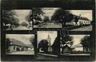 1928 Ősagárd, templom, utca, üzlet. Hangya szövetkezet kiadása (EK)