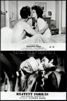 Csókot adnak, csókot kapnak a színészek szerepük szerint, 13 külföldi film egy-egy jelenete, 13 db vintage produkciós filmfotó, ezüstzselatinos fotópapíron, 18x24 cm