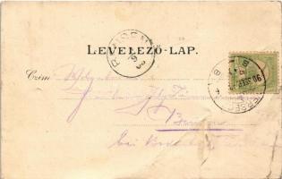 1903 Versec, Werschetz, Vrsac; vasútállomás, gőzmozdony, vonat / Bahnhof / railway station, locomoti...