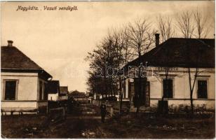 1918 Nagykáta, Vasúti vendéglő és szálloda. Bitcskey Pál kiadása (EB)