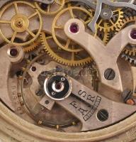 II. világháborús Minerva katonai, kronográfos zsebóra. Működő, jó állapotban, számlapon az óra számj...