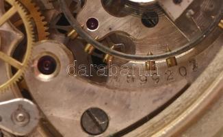 II. világháborús Minerva katonai, kronográfos zsebóra. Működő, jó állapotban, számlapon az óra számj...