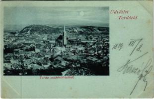 1899 (Vorläufer) Torda, Turda; látkép madártávlatból / general view (EK)