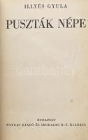 Illyés Gyula: Puszták népe. Bp.,(1936),Nyugat, (Hungária-ny.), 287+1 p. Első kiadás. Korabeli átkötött félvászon-kötés, sérült gerinccel, kopott borítóval.
