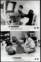 1987 ,,X program" című, tudományos-fantasztikus film jelenetei és szereplői, 4 db vintage produ...
